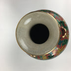 Japanese Kadofuku Kutaniyaki Flower Vase Vtg Kabin Pottery Ikebana FV911