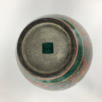 Japanese Kadofuku Kutaniyaki Flower Vase Vtg Kabin Pottery Ikebana FV911