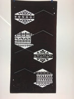 Japanese Katagami Kimono Pattern Stencil Katazome Hexagon Flower Shape C269