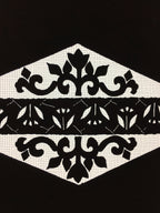 Japanese Katagami Kimono Pattern Stencil Katazome Hexagon Flower Shape C269