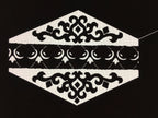 Japanese Katagami Kimono Pattern Stencil Katazome Hexagon Flower Shape C269