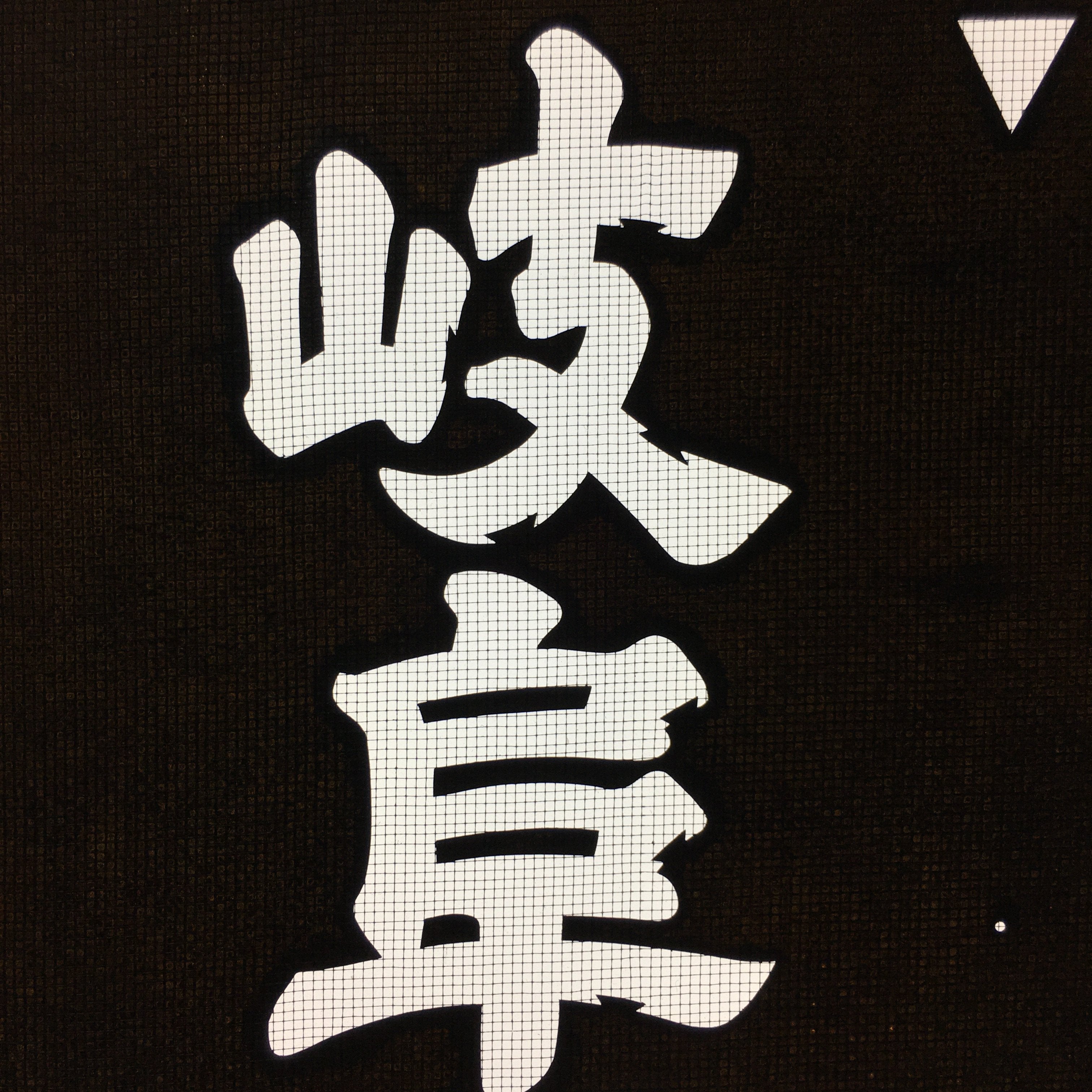 Japanese Katagami Kimono Stencil Katazome Kanji Gifu Wagyu Beef KK93