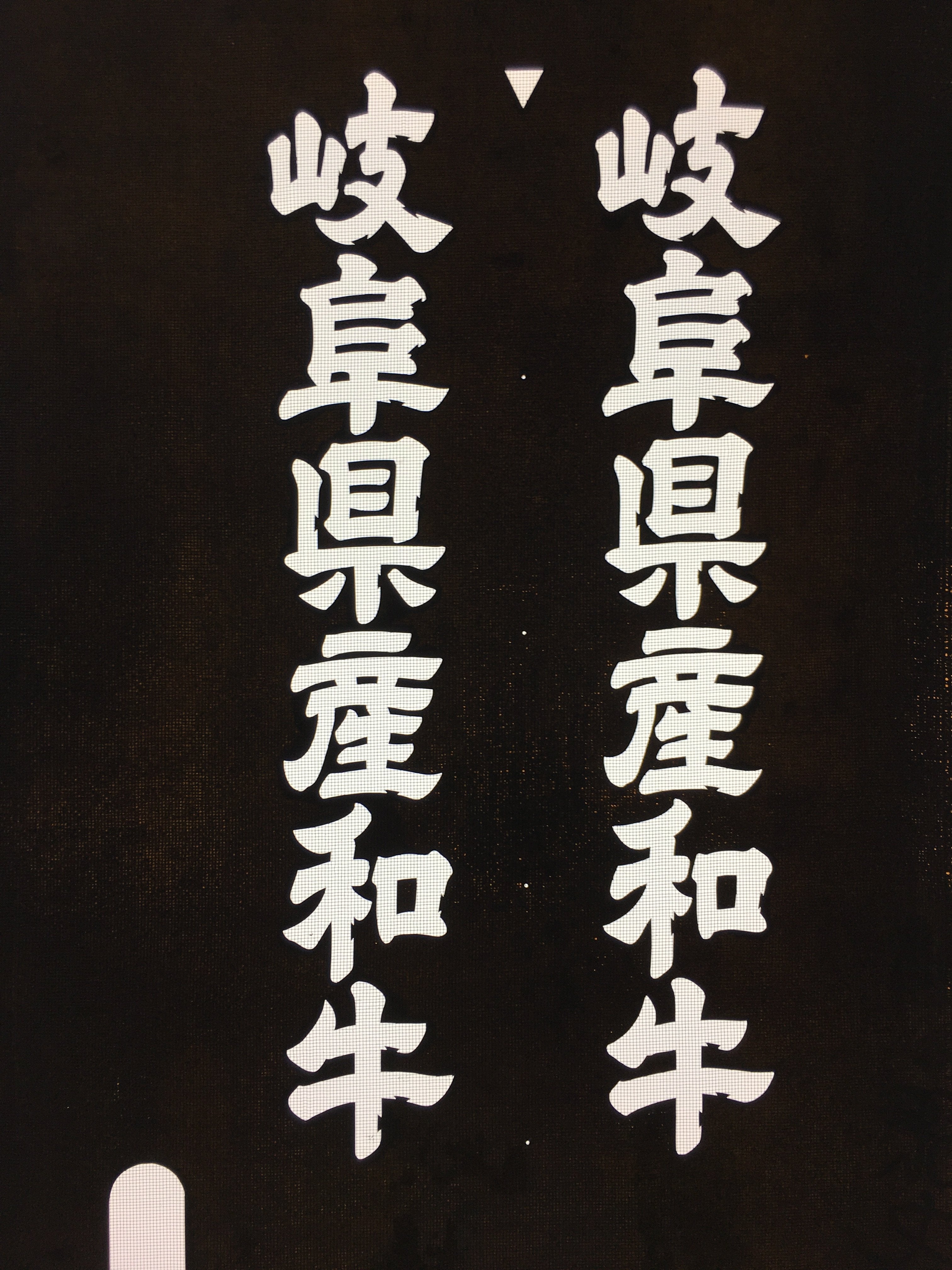 Japanese Katagami Kimono Stencil Katazome Kanji Gifu Wagyu Beef KK93