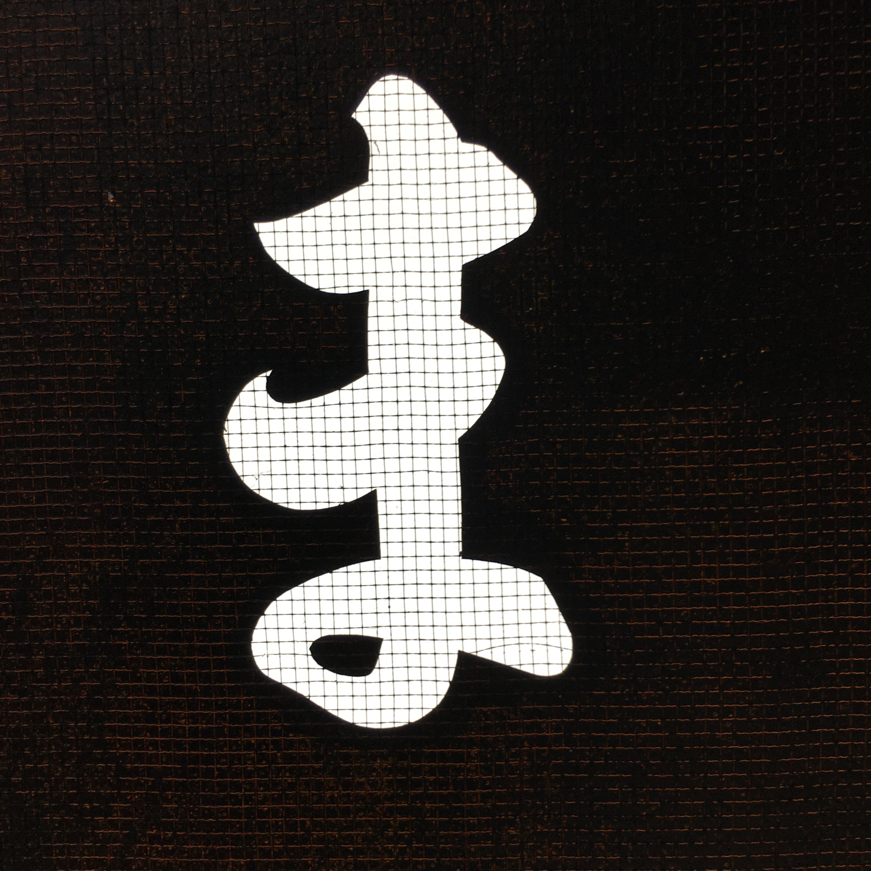 Japanese Katagami Kimono Stencil Katazome Kanji Hiragana Yamazaki KK75