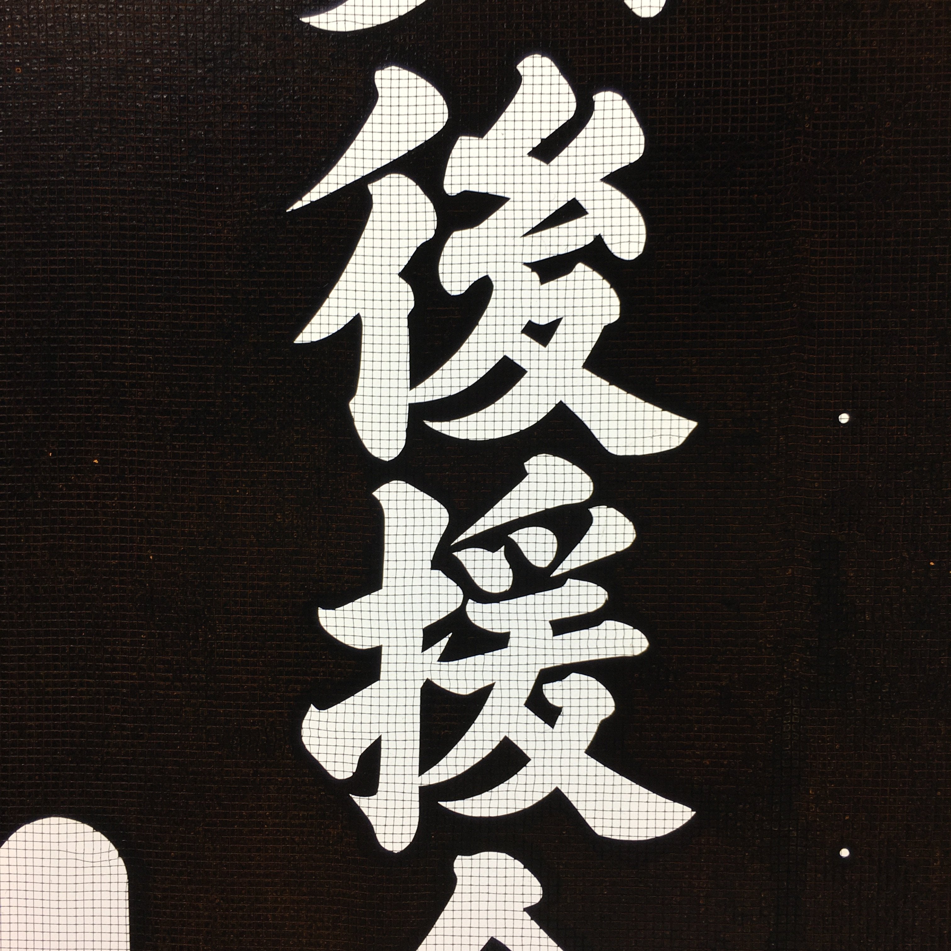 Japanese Katagami Kimono Stencil Katazome Kanji Yokoi Support Group KK77