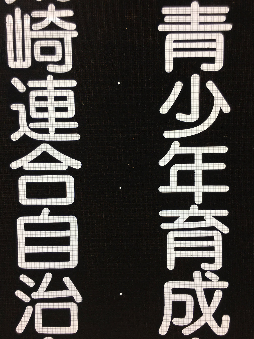 Japanese Katagami Kimono Stencil Katazome Vtg Kanji Arasaki School Ogaki KK5