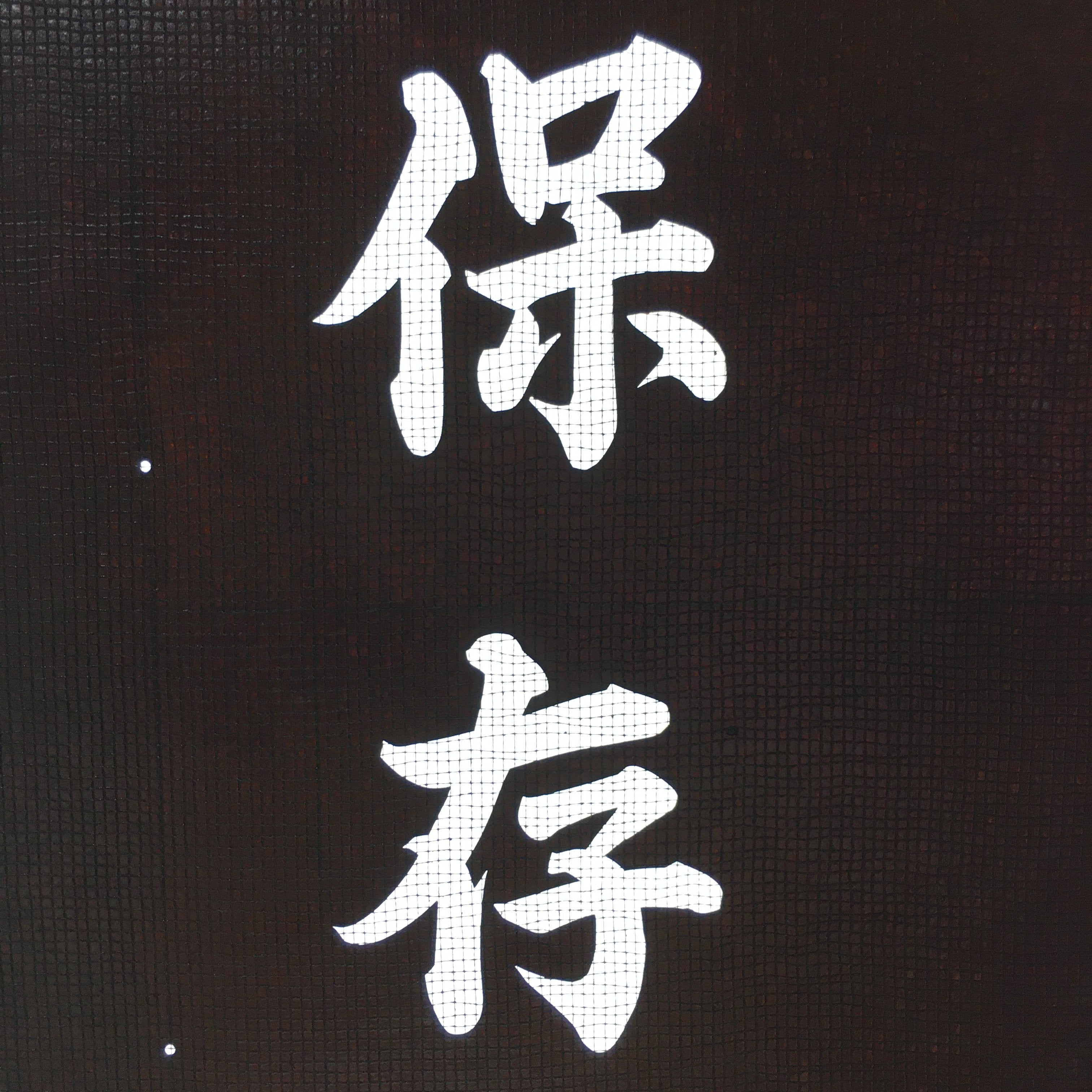 Japanese Katagami Kimono Stencil Katazome Vtg Kanji Ceremony Satsuma KK16