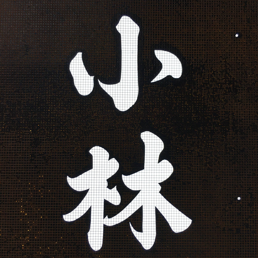Japanese Katagami Kimono Stencil Katazome Vtg Kanji Company Kobayashi KK82