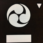 Japanese Katagami Kimono Stencil Katazome Vtg Kanji Gifu Family Crest KK34