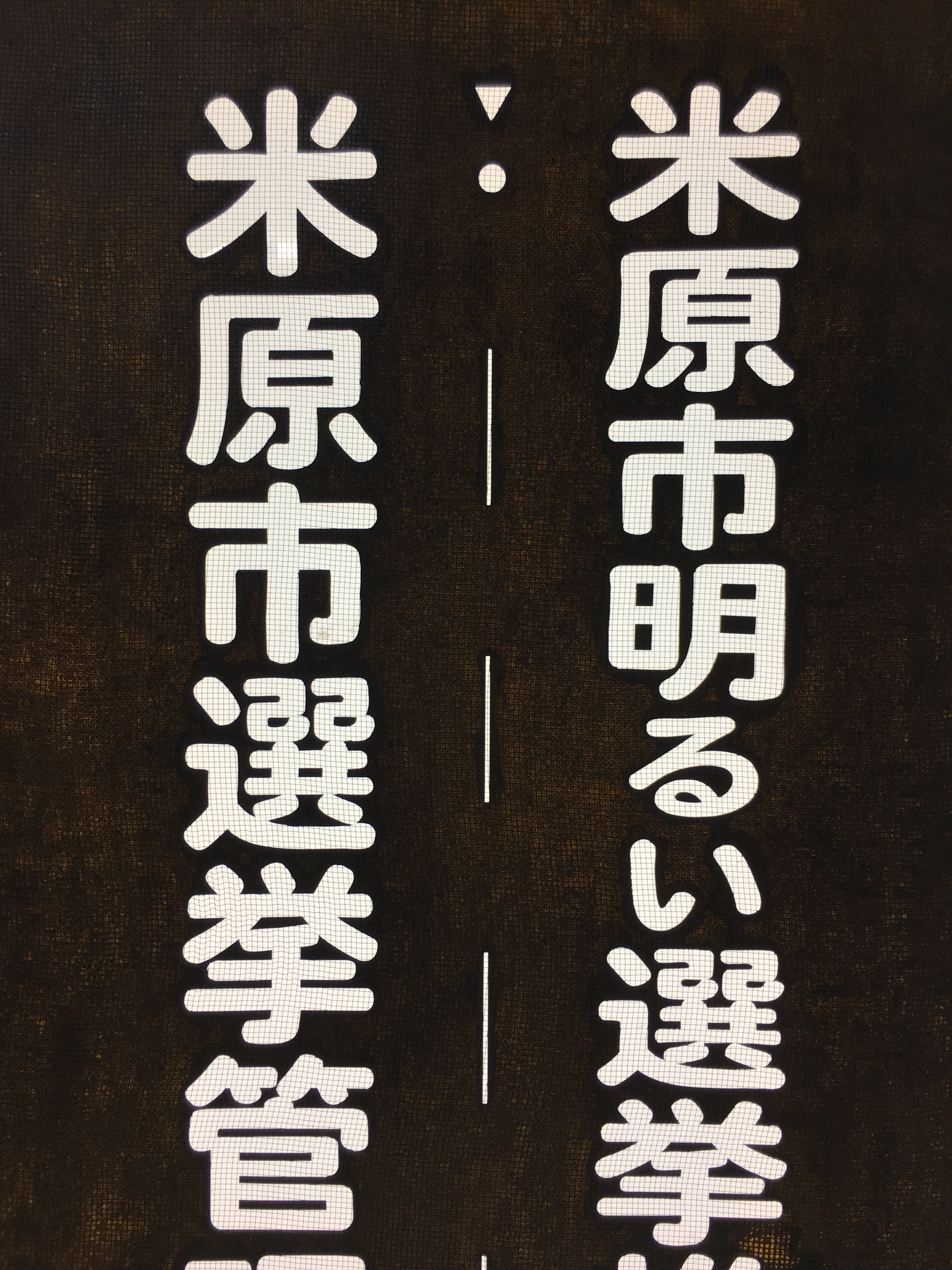 Japanese Katagami Kimono Stencil Katazome Vtg Kanji Maibara Election KK35