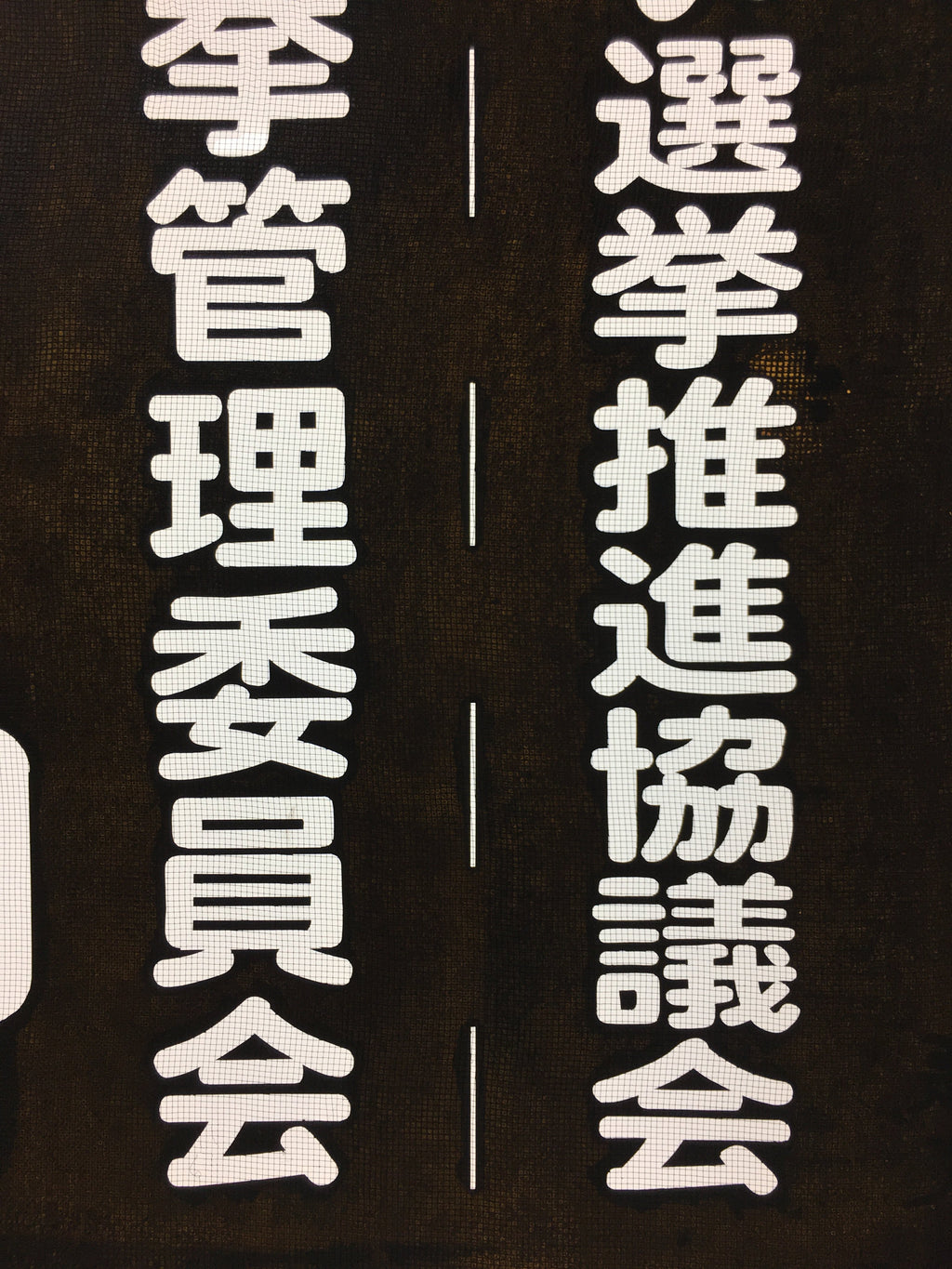 Japanese Katagami Kimono Stencil Katazome Vtg Kanji Maibara Election KK35