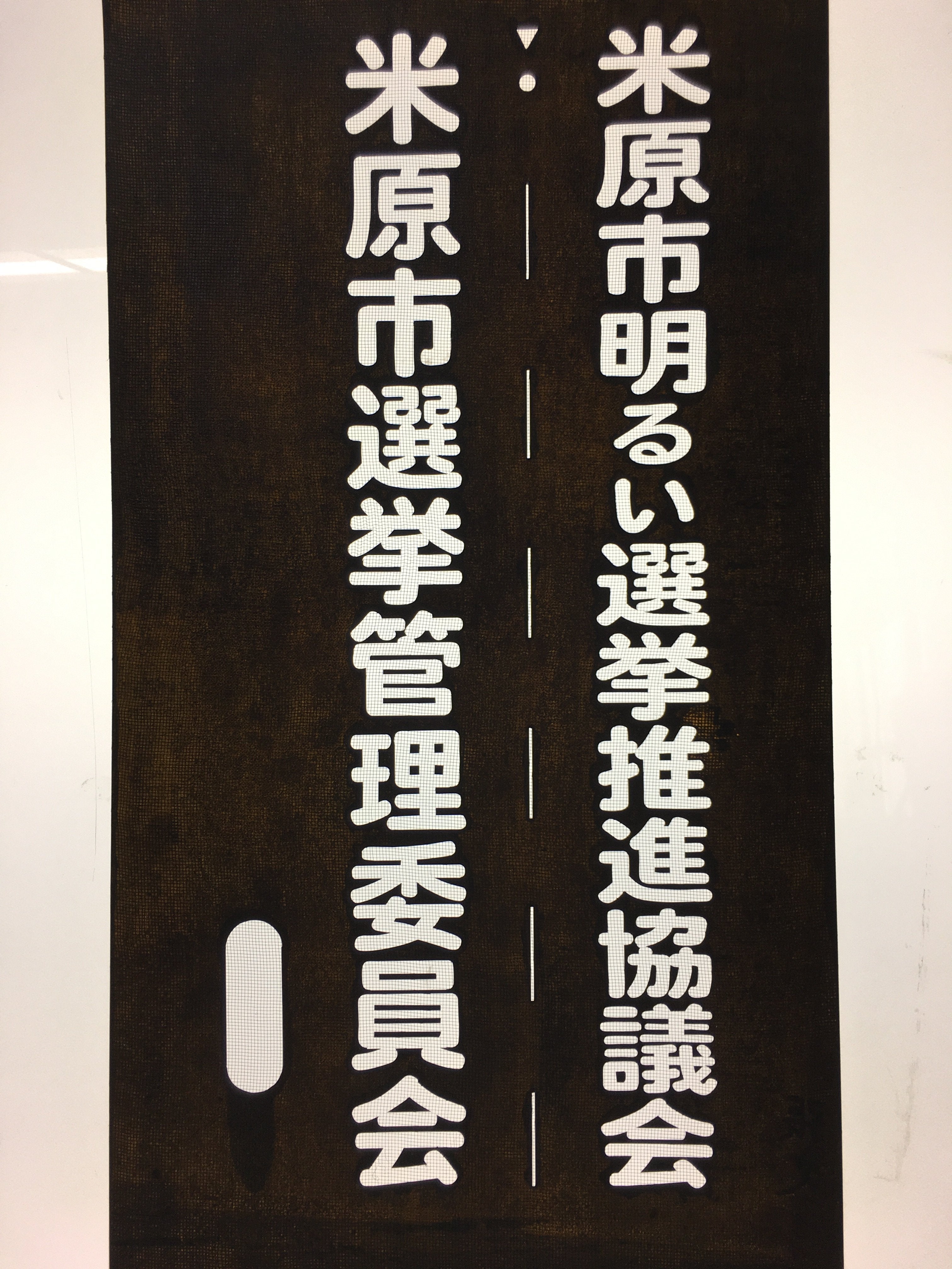 Japanese Katagami Kimono Stencil Katazome Vtg Kanji Maibara Election KK35