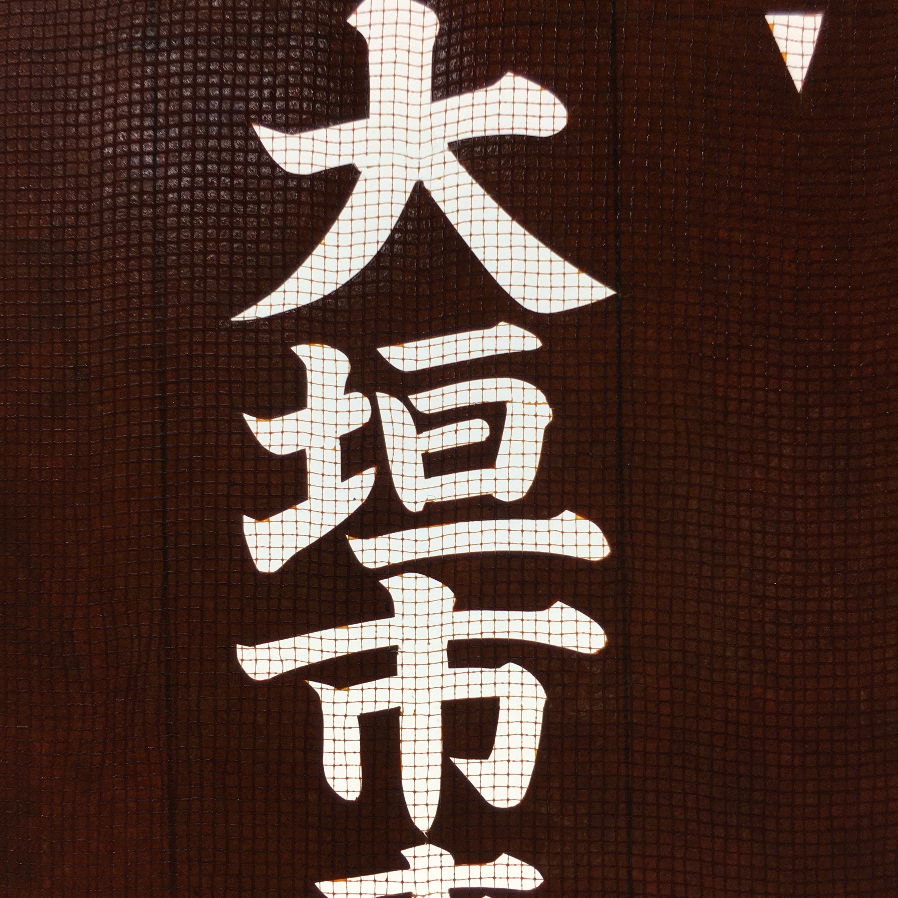 Japanese Katagami Kimono Stencil Katazome Vtg Kanji Youth Chamber Ogaki KK19