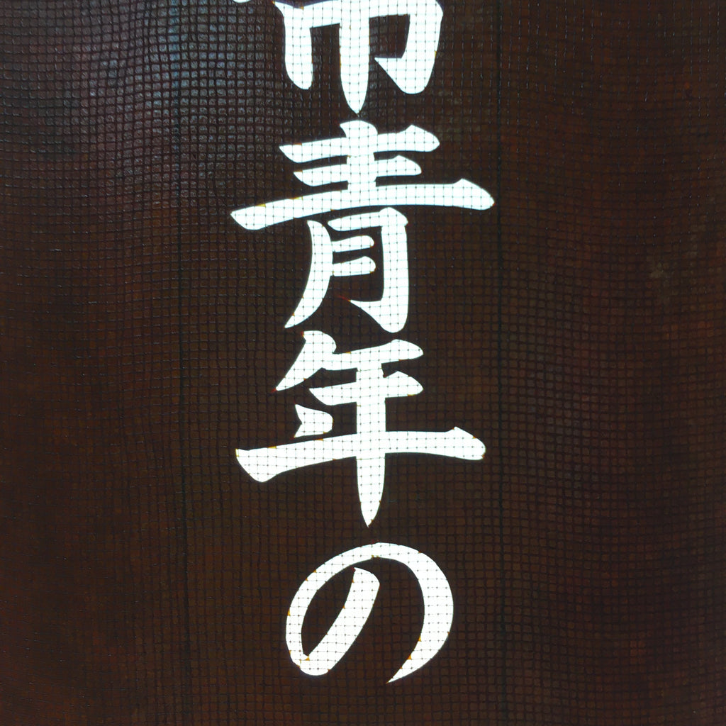 Japanese Katagami Kimono Stencil Katazome Vtg Kanji Youth Chamber Ogaki KK19
