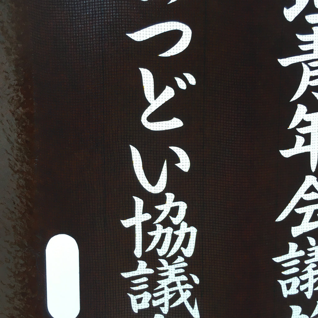 Japanese Katagami Kimono Stencil Katazome Vtg Kanji Youth Chamber Ogaki KK19