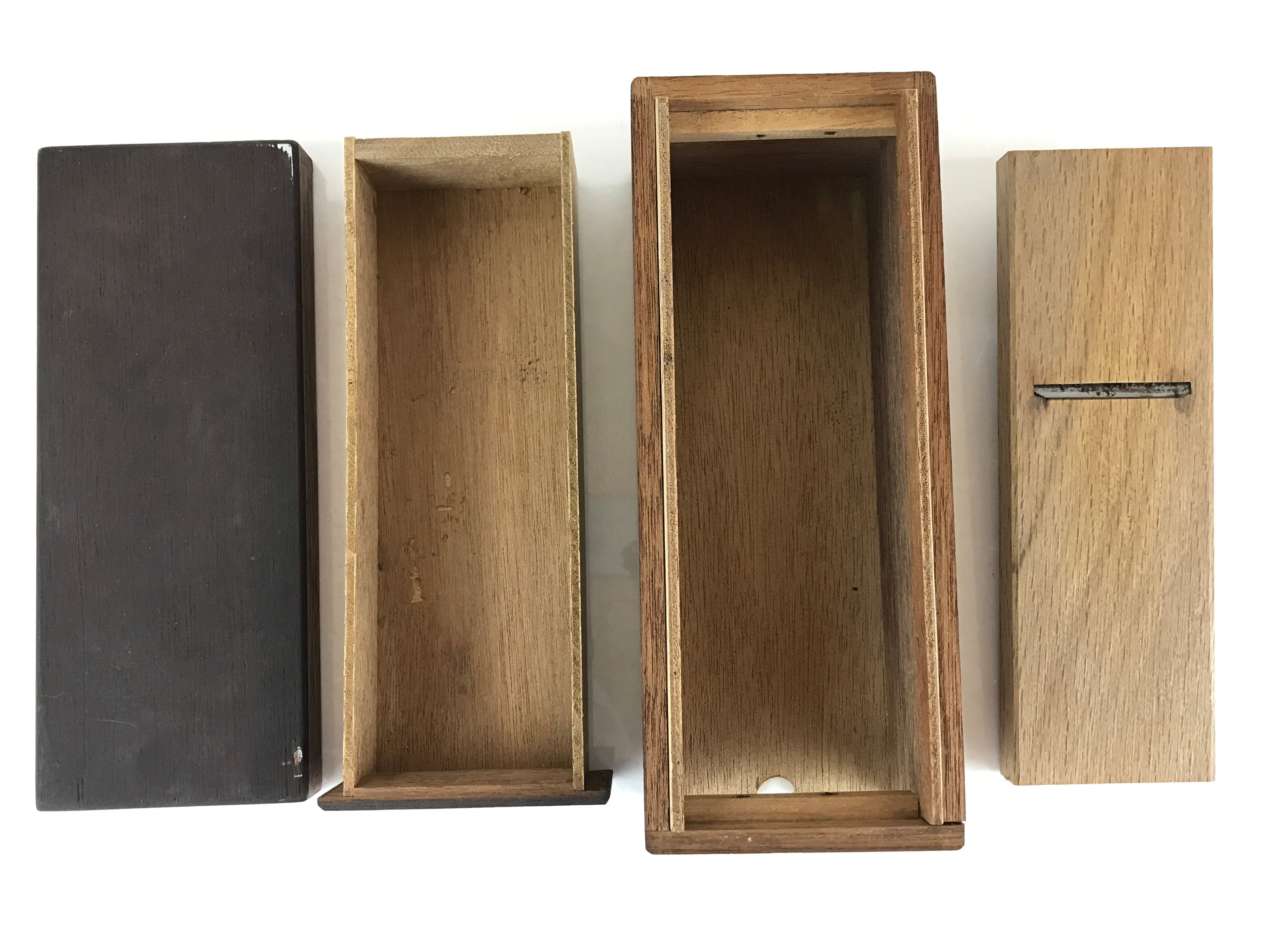 Japanese Katsuobushi Shaving Tool Vtg Plane Kanna Wood Box With A Drawer JK456