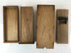Japanese Katsuobushi Shaving Tool Vtg Plane Kanna Wood Box With A Drawer JK456