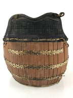 Japanese Kendo Equipment Bamboo Takedo Armor Bogu Leather Vtg Brown JK497