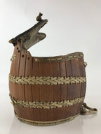 Japanese Kendo Equipment Bamboo Takedo Armor Bogu Leather Vtg Brown JK497