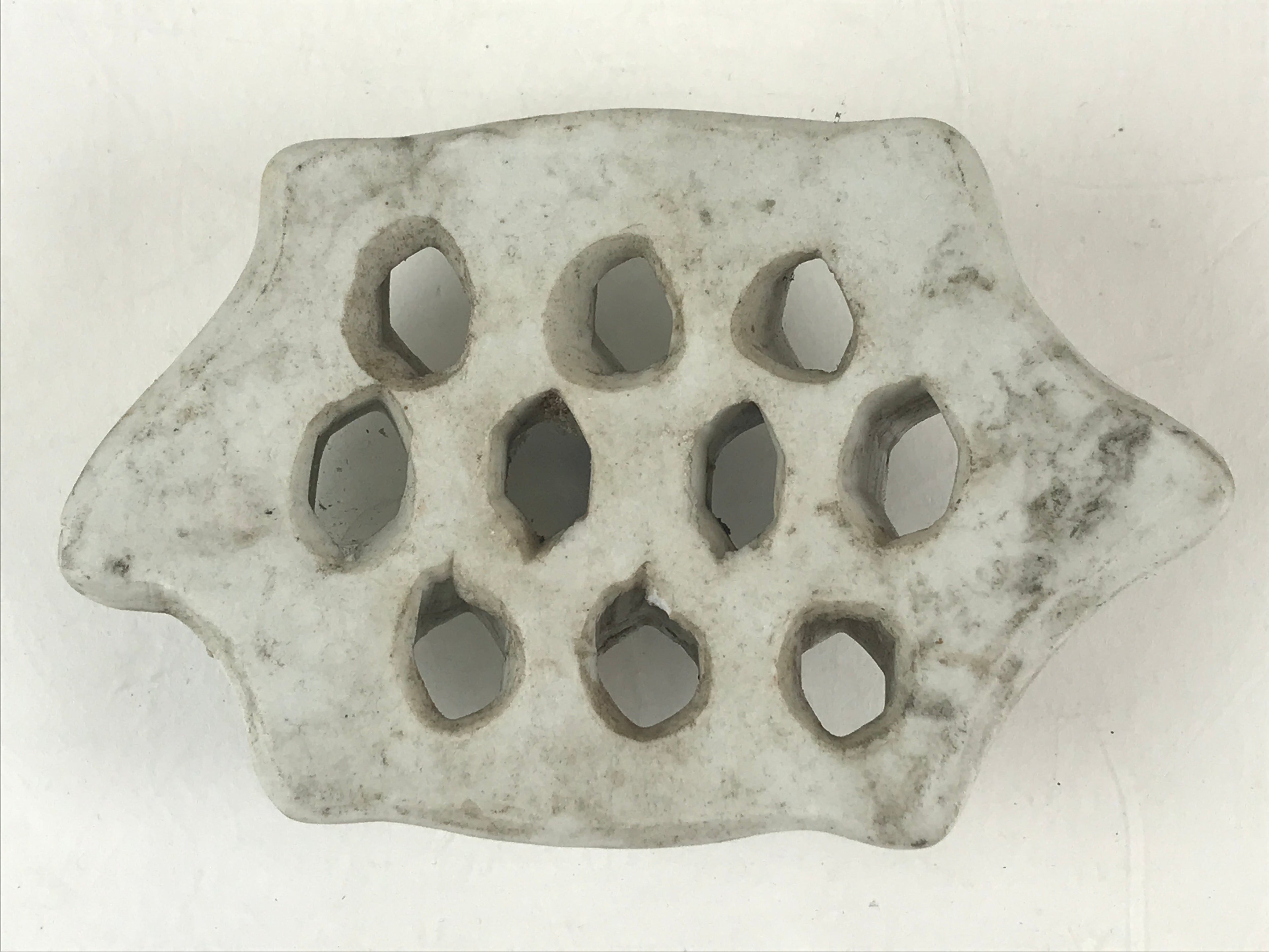 Japanese Kenzan Stone Flower Support Shippo Ikebana Arrangement Tool Turtle KZ66
