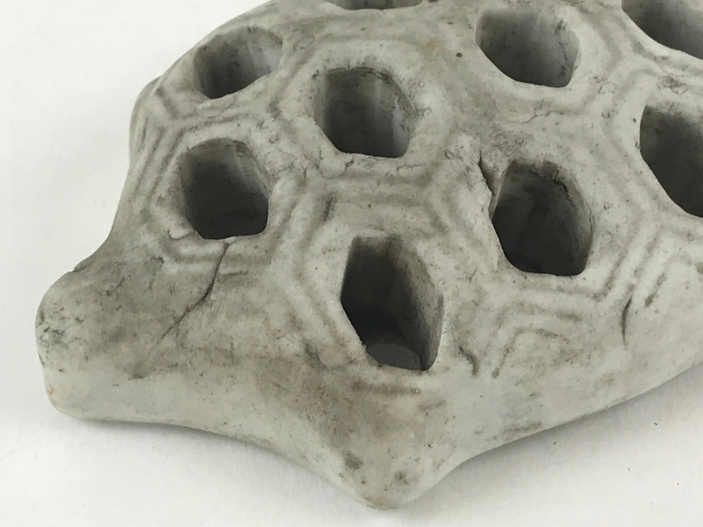 Japanese Kenzan Stone Flower Support Shippo Ikebana Arrangement Tool Turtle KZ66