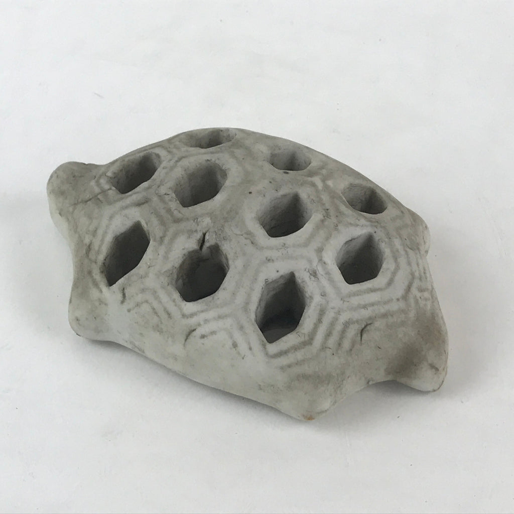 Japanese Kenzan Stone Flower Support Shippo Ikebana Arrangement Tool Turtle KZ66