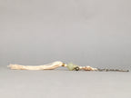 Japanese Key Chain Vtg Off-White Beige Tassel Braid Gourd Stone JK85