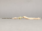 Japanese Key Chain Vtg Off-White Beige Tassel Braid Gourd Stone JK85