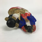 Japanese Kimono Doll Statue Vtg Plaster Mother And Child Figurine Okimono BD702