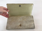 Japanese Kimono Dress Clutch Bag Vtg Silk Gold Embroidery Ceremony Occasion KB57