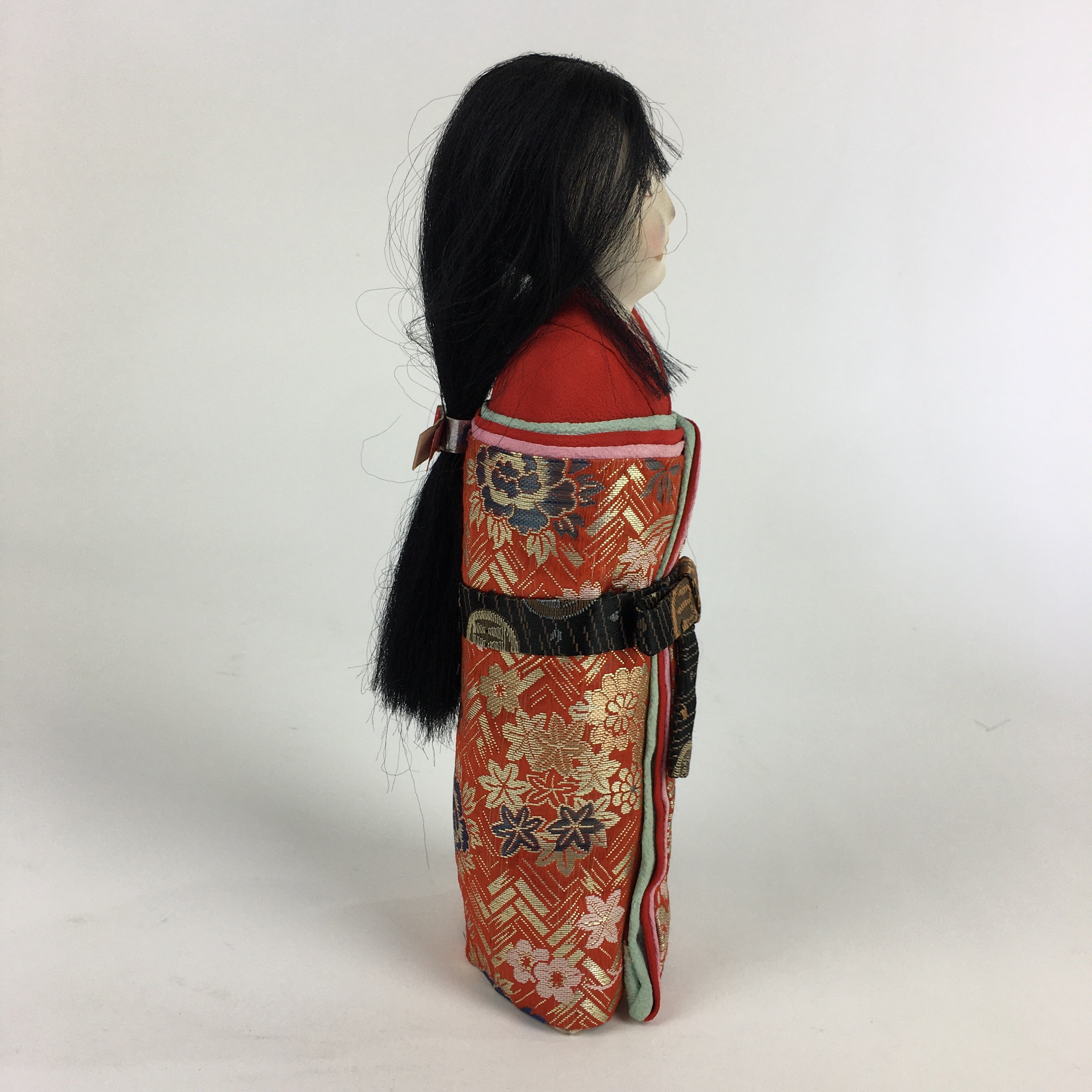 Japanese Kimono Girl Doll Vtg Figurine Fabric Hina Festival Decoration BD799
