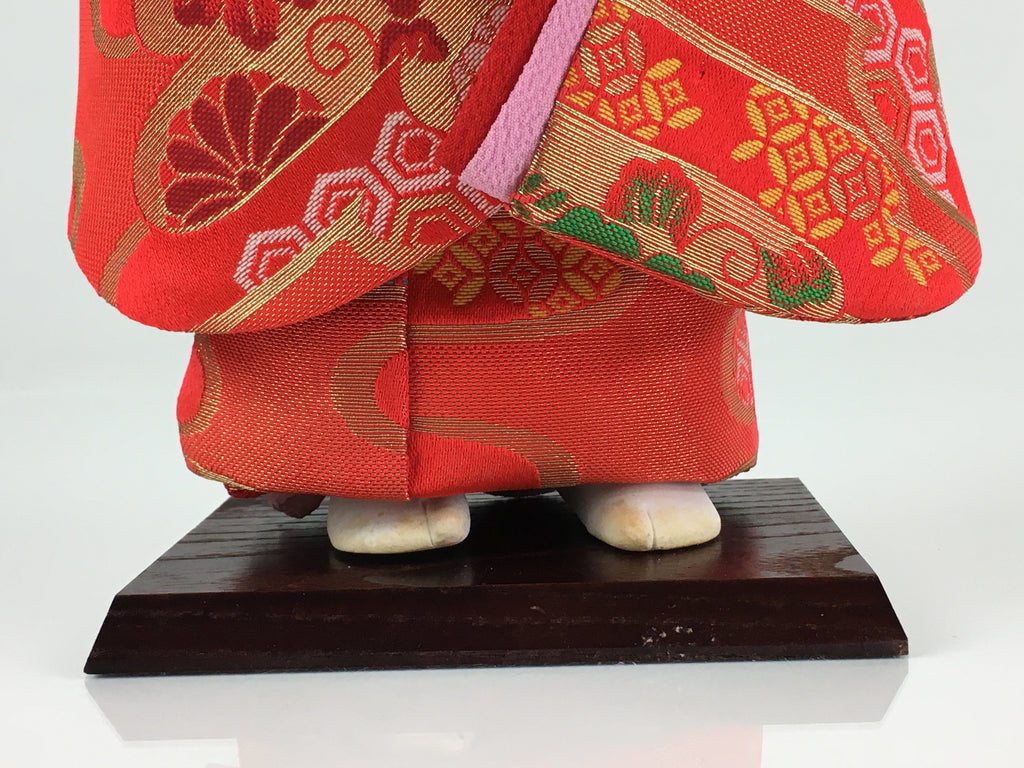 Japanese Kimono Girl Doll Vtg Figurine Fabric Hina Festival Decoration ID453