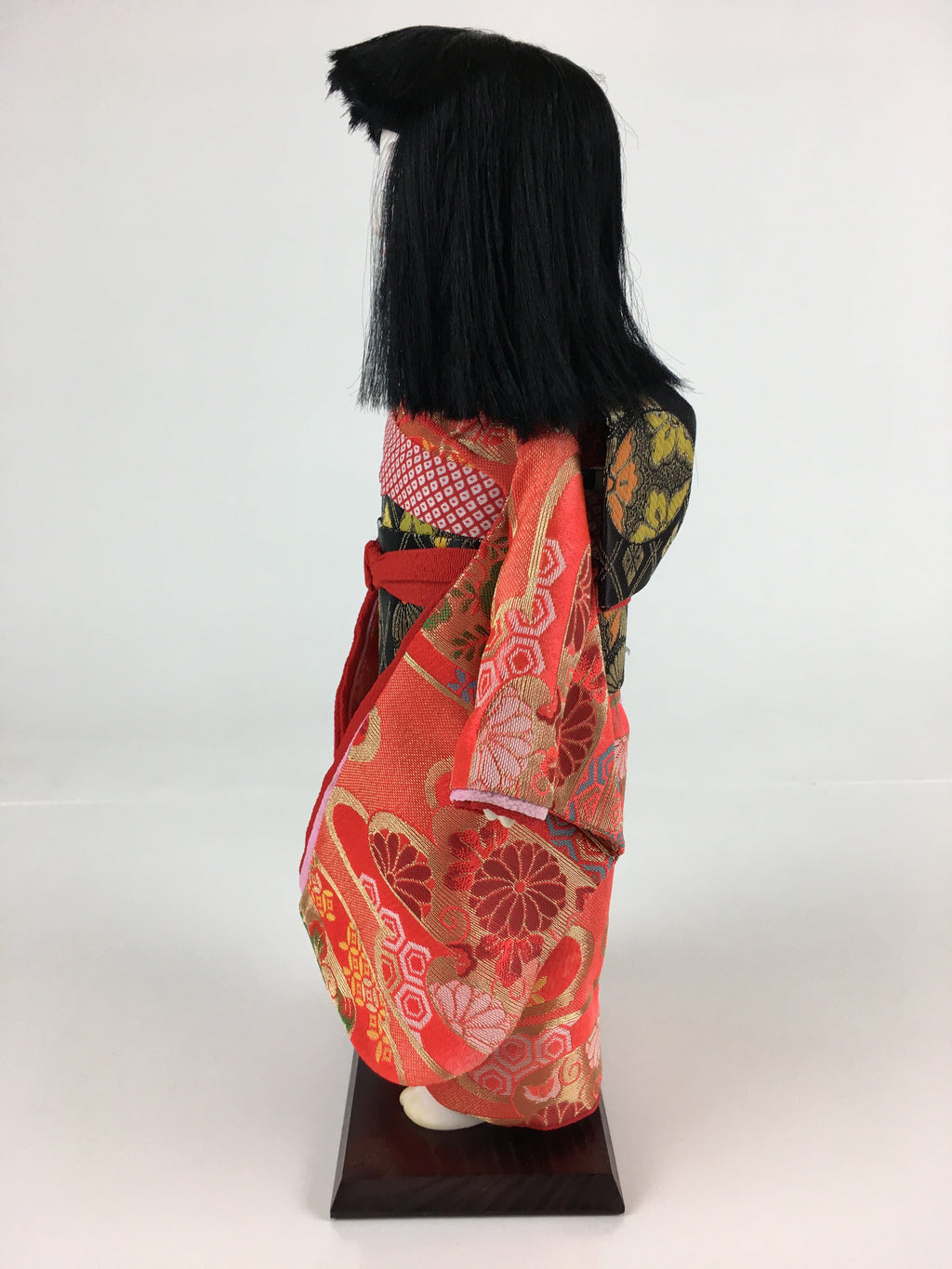 Japanese Kimono Girl Doll Vtg Figurine Fabric Hina Festival Decoration ID453