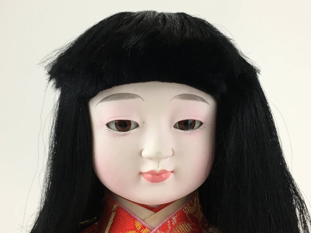 Japanese Kimono Girl Doll Vtg Figurine Fabric Hina Festival Decoration ID453