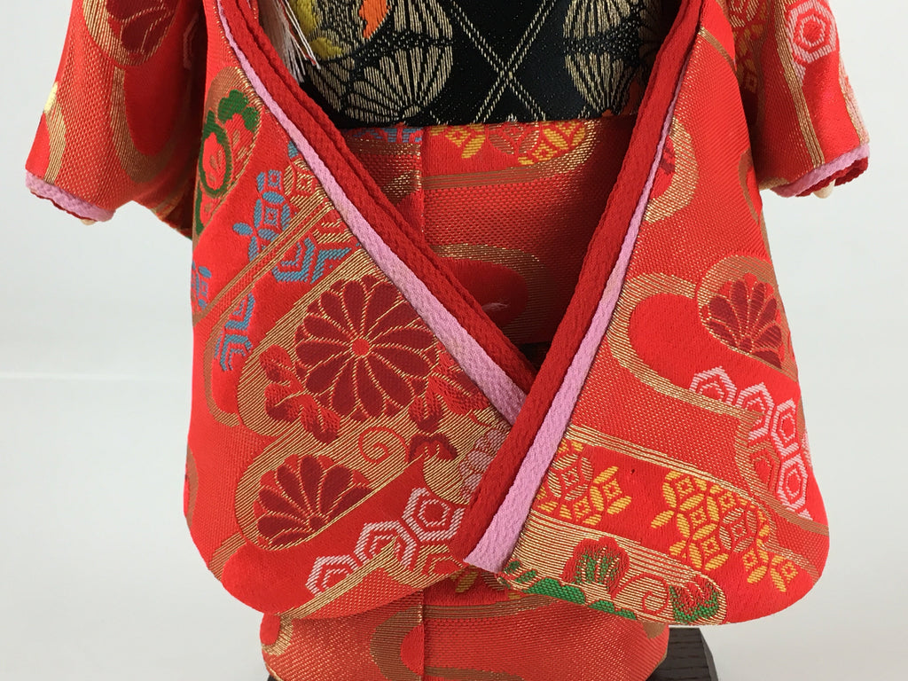 Japanese Kimono Girl Doll Vtg Figurine Fabric Hina Festival Decoration ID453