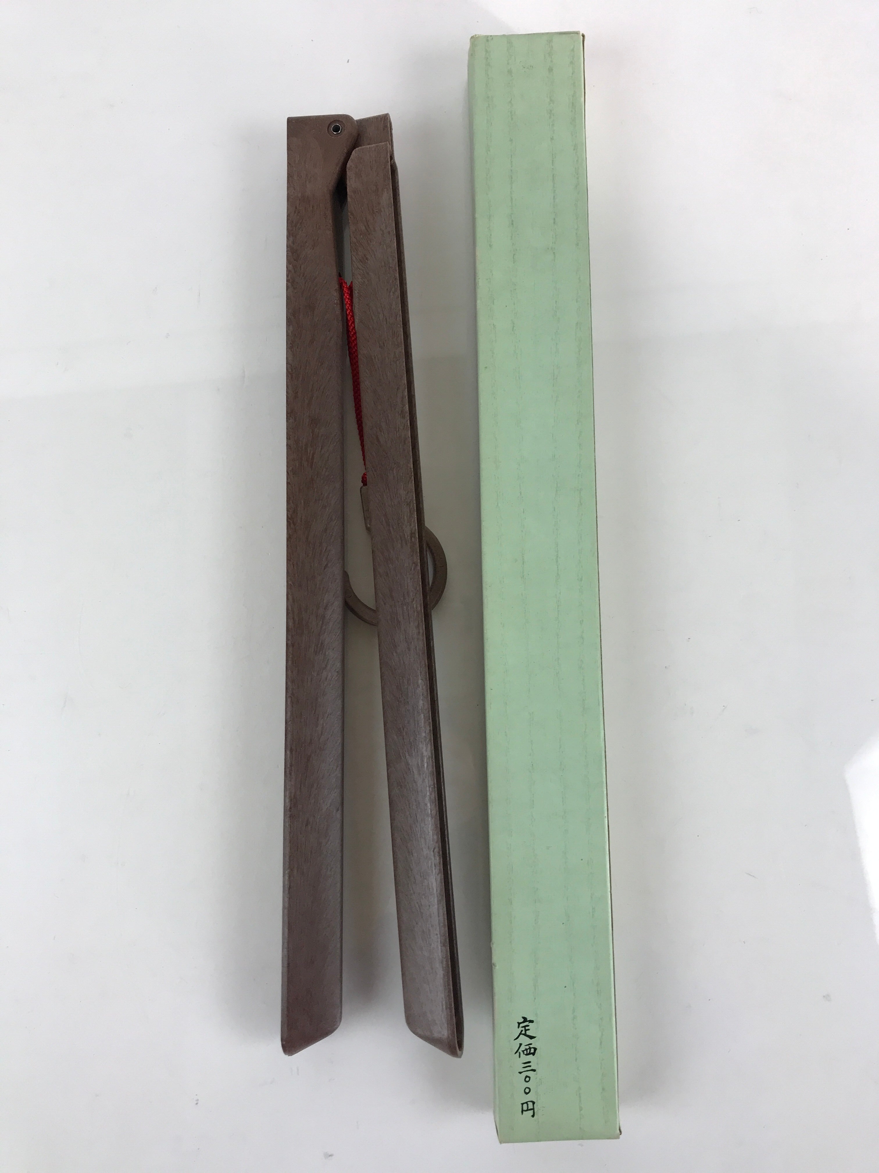 Japanese Kimono Hanger Emonkake Vtg Plastic Foldable Wide Brown Wasou JK437