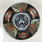 Japanese Kintsugi Porcelain Arita Ware Snack Bowl Kashiki Vtg Floral Blue PY169