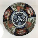 Japanese Kintsugi Porcelain Arita Ware Snack Bowl Kashiki Vtg Floral Blue PY169