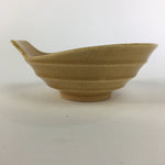 Japanese Kiseto Ware Ceramic Bowl Vtg Kobachi Yellow Green Flower PP499