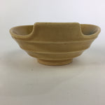 Japanese Kiseto Ware Ceramic Bowl Vtg Kobachi Yellow Green Flower PP499