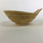 Japanese Kiseto Ware Ceramic Bowl Vtg Kobachi Yellow Green Flower PP499