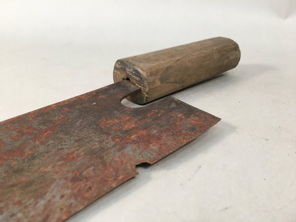 Japanese Kitchen Knife Vtg Soba Noodle Chef Steel Wood Soba JK164