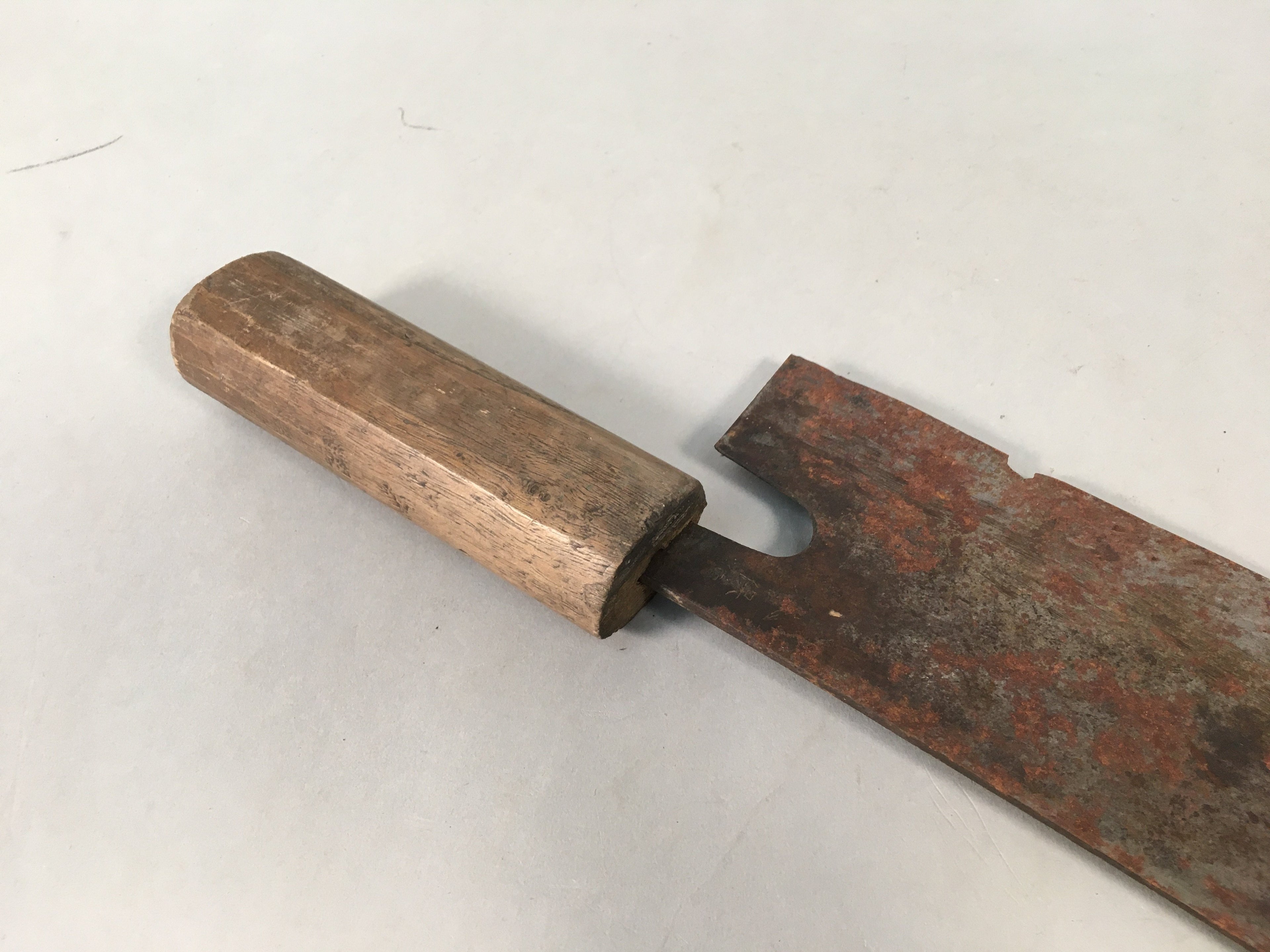 Japanese Kitchen Knife Vtg Soba Noodle Chef Steel Wood Soba JK164