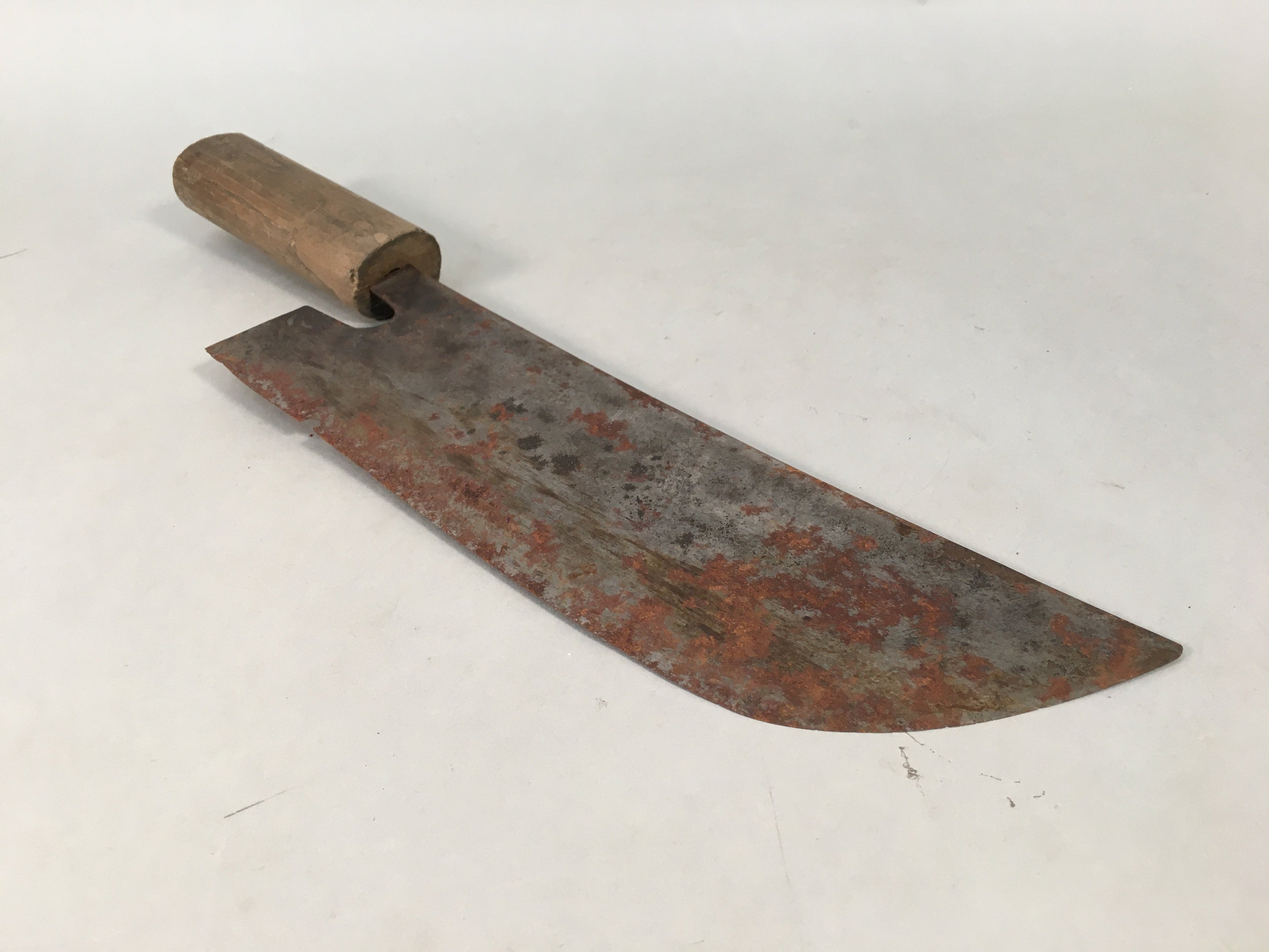 Japanese Kitchen Knife Vtg Soba Noodle Chef Steel Wood Soba JK164