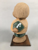 Japanese Kodomo Ceramic Vtg Tokoname ware Boy Doll Statue Pottery BD622