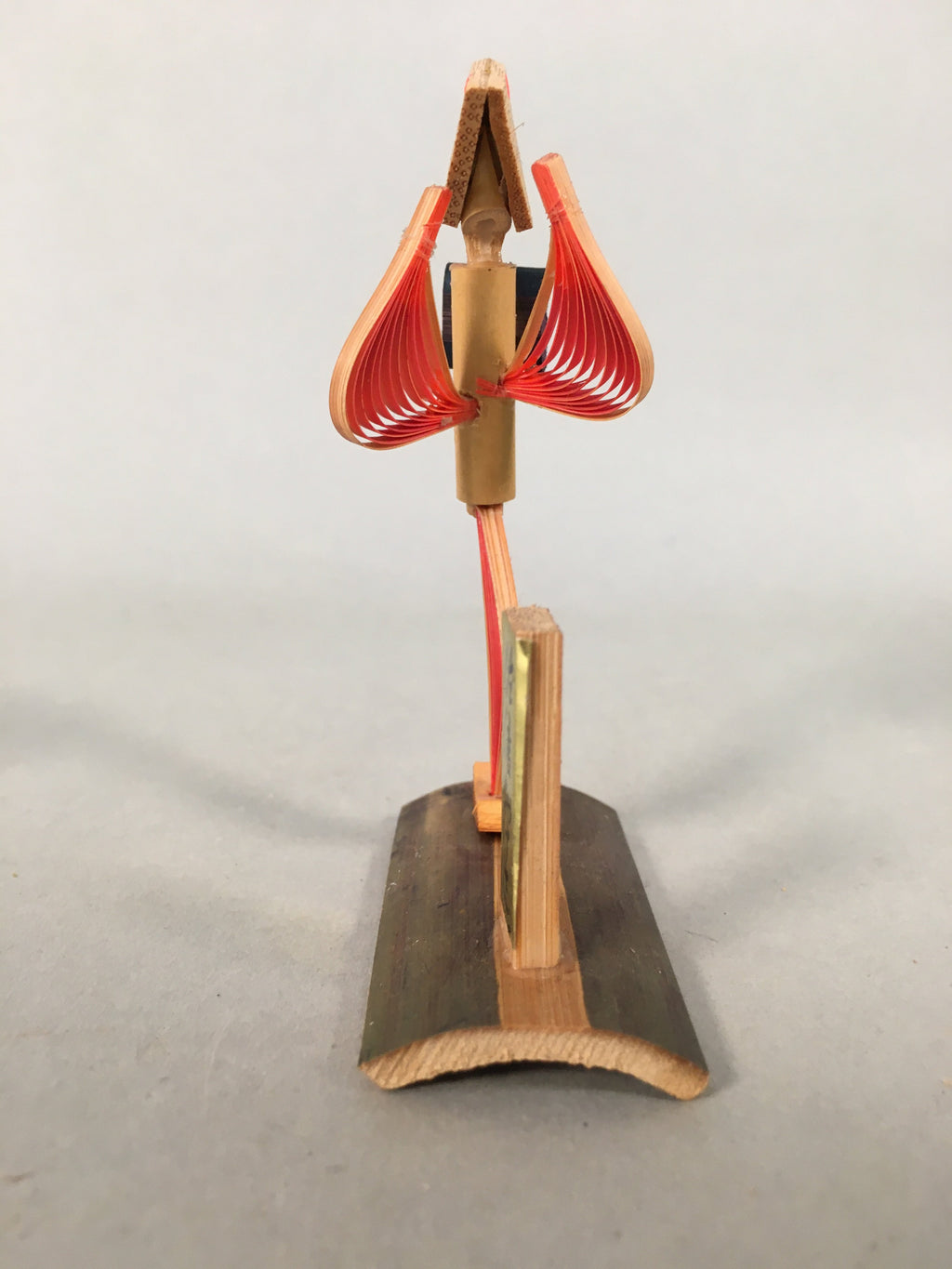 Japanese Kokeshi Doll Ningyo Vtg Bamboo Craft Dancing Lady Figurine KF522