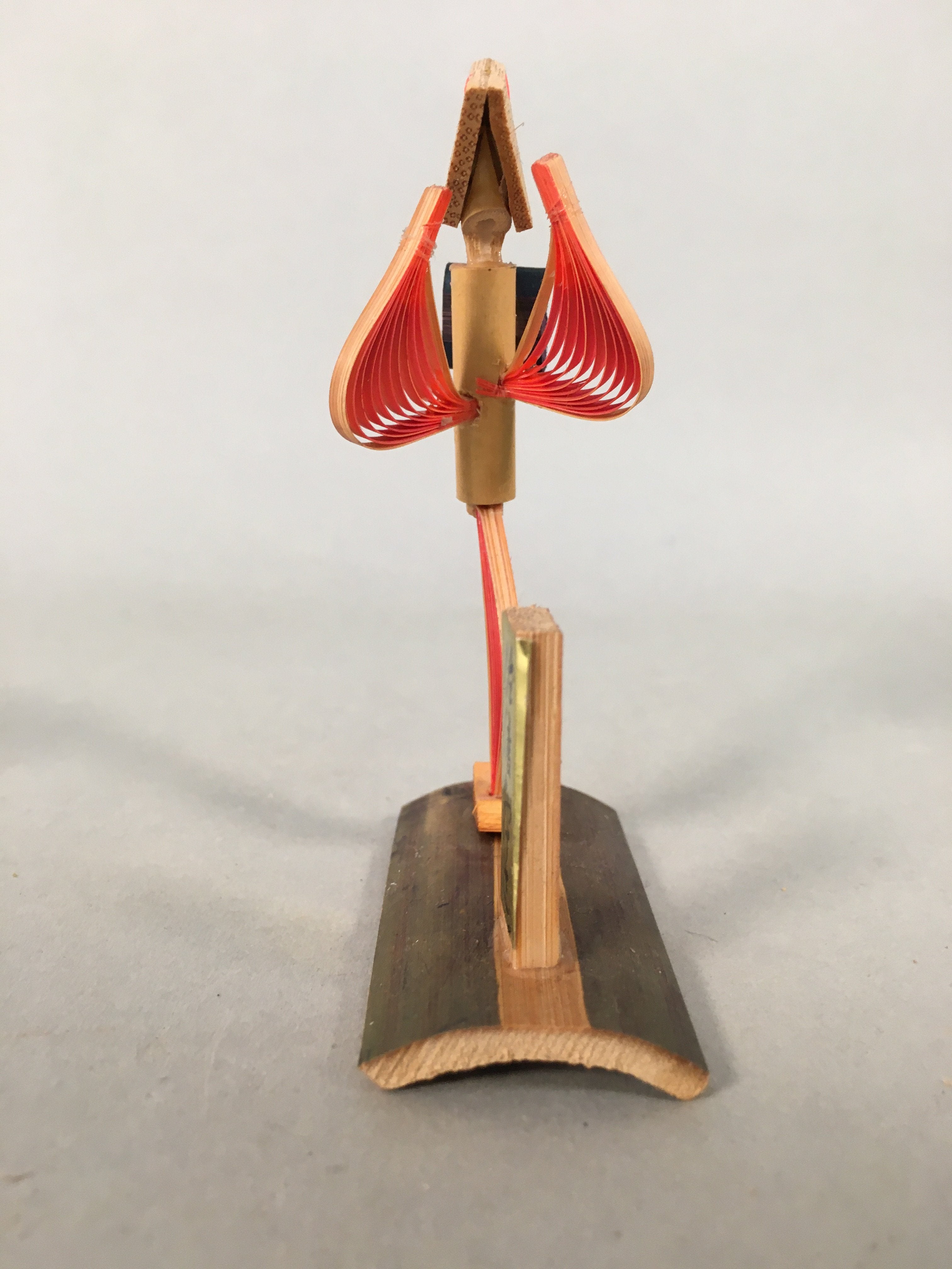 Japanese Kokeshi Doll Ningyo Vtg Bamboo Craft Dancing Lady Figurine KF522