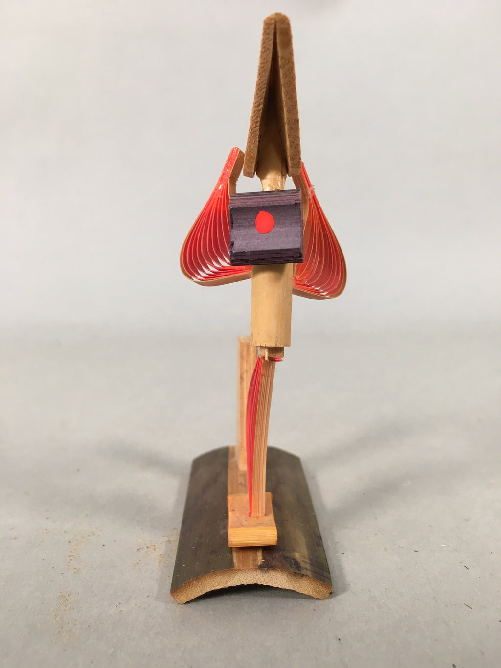 Japanese Kokeshi Doll Ningyo Vtg Bamboo Craft Dancing Lady Figurine KF522