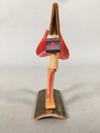 Japanese Kokeshi Doll Ningyo Vtg Bamboo Craft Dancing Lady Figurine KF522