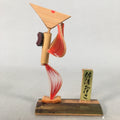Japanese Kokeshi Doll Ningyo Vtg Bamboo Craft Dancing Lady Figurine KF522
